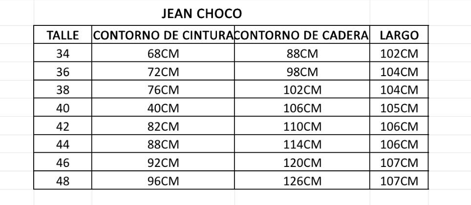 Jean choco